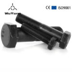 DIN931 Black Grade 8.8 10.9 12.9 Hex Bolt M48 M46 M14 1.75 10Mm 40Mm 45Mm Hex Head Bolts With Half Thread - Hebei Wuyang Fastener Manufacturing Co., Ltd.