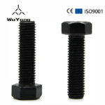 DIN931 Black Grade 8.8 10.9 12.9 Hex Bolt M48 M46 M14 1.75 10Mm 40Mm 45Mm Hex Head Bolts With Half Thread - Hebei Wuyang Fastener Manufacturing Co., Ltd.