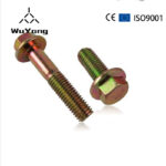 Factory Custom Yellow Zinc Plated Carbon Steel Hex Flange Head Bolt M6 M8 M10 - Hebei Wuyang Fastener Manufacturing Co., Ltd.