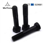 DIN931 Black Grade 8.8 10.9 12.9 Hex Bolt M48 M46 M14 1.75 10Mm 40Mm 45Mm Hex Head Bolts With Half Thread - Hebei Wuyang Fastener Manufacturing Co., Ltd.