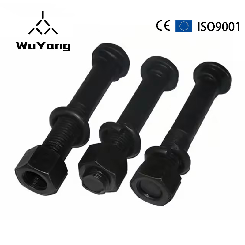 Carbon Steel Grade 4.8 8.8 10.9 Zinc Plated Rail Fish Bolt Plate And Nut Fishtail Fastener For The Tower Railway